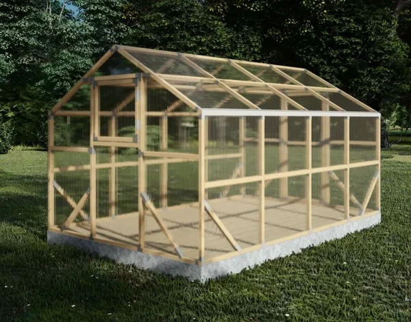 Wooden greenhouse